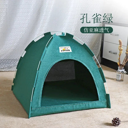the DOG DOME - New Four Seasons Universal Pet Tent, Removable and Washable Cat and Dog Pet Nest, Summer Breathable Foldable Cat/Dog House