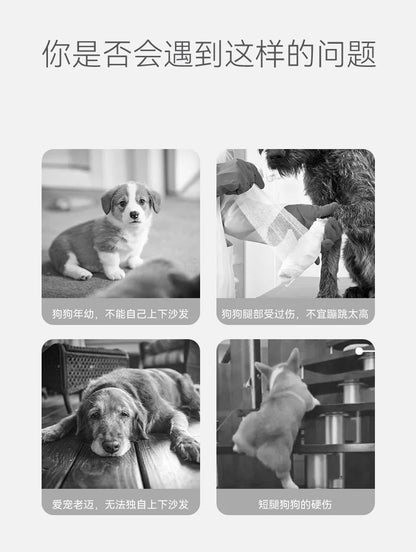 the DOGGY STAIRCASE - Non-Slip Pet Dog/Cat Ramp, Ladder Memory Foam Sponge, Older Dogs Sofa Removable and Washable Training Pet Ramp Stairs, Pet Supplies