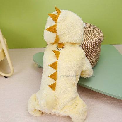 Winter Warm Fleece Pet Dog Jumpsuit for Small Medium Dogs Puppy Cat Pajamas Coat Chihuahua Clothes Pets Costume Yorkie Outfits