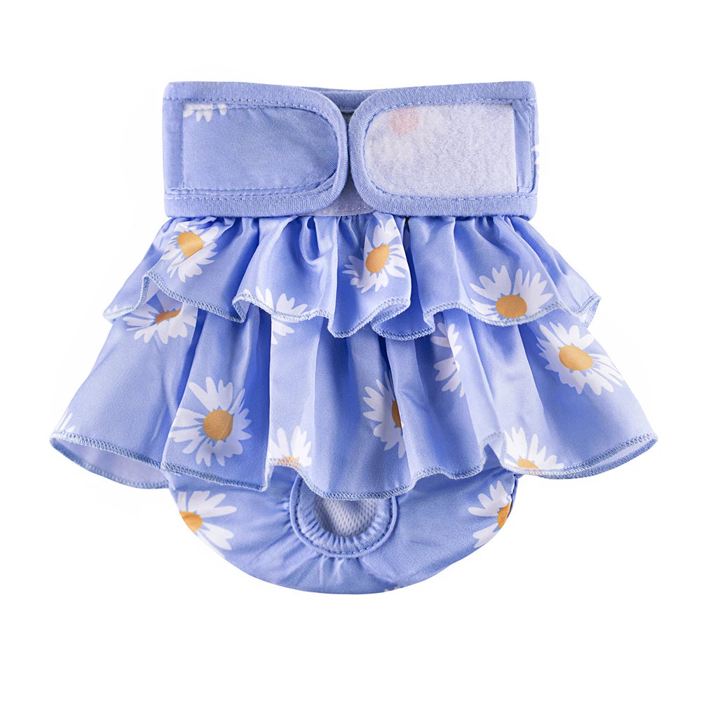 Female Dogs Diaper Washable Pets Physiological Pants Sanitary Panties Leakproof Menstrual Underwear for Small Large Dogs Shorts