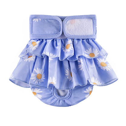 Female Dogs Diaper Washable Pets Physiological Pants Sanitary Panties Leakproof Menstrual Underwear for Small Large Dogs Shorts