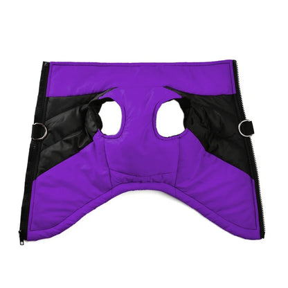 Waterproof Pet Clothes With D-ring Warm Dog Vest For Winter Outdoor Windproof Puppy Coat For Small Medium Dogs Bulldog