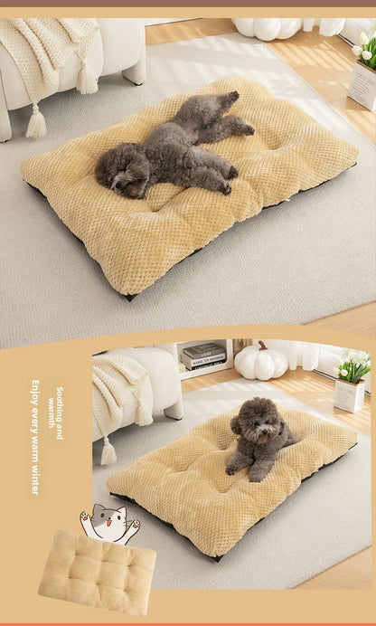 New Autumn  Winter High-End Pet Mat Dog Mat Long Plush Winter Warm Pet Mat Dog Bed Comfortable Cat House Dog House Pet House Mat