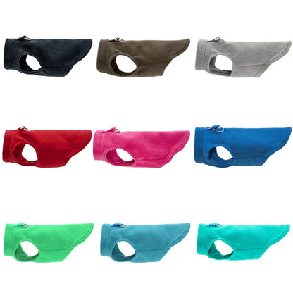 Pet Fleece Vest with Soft and Warm Fleece Sleeveless Design Unconstrained Forelimbs Autumn and Winter Warm Pet Clothing