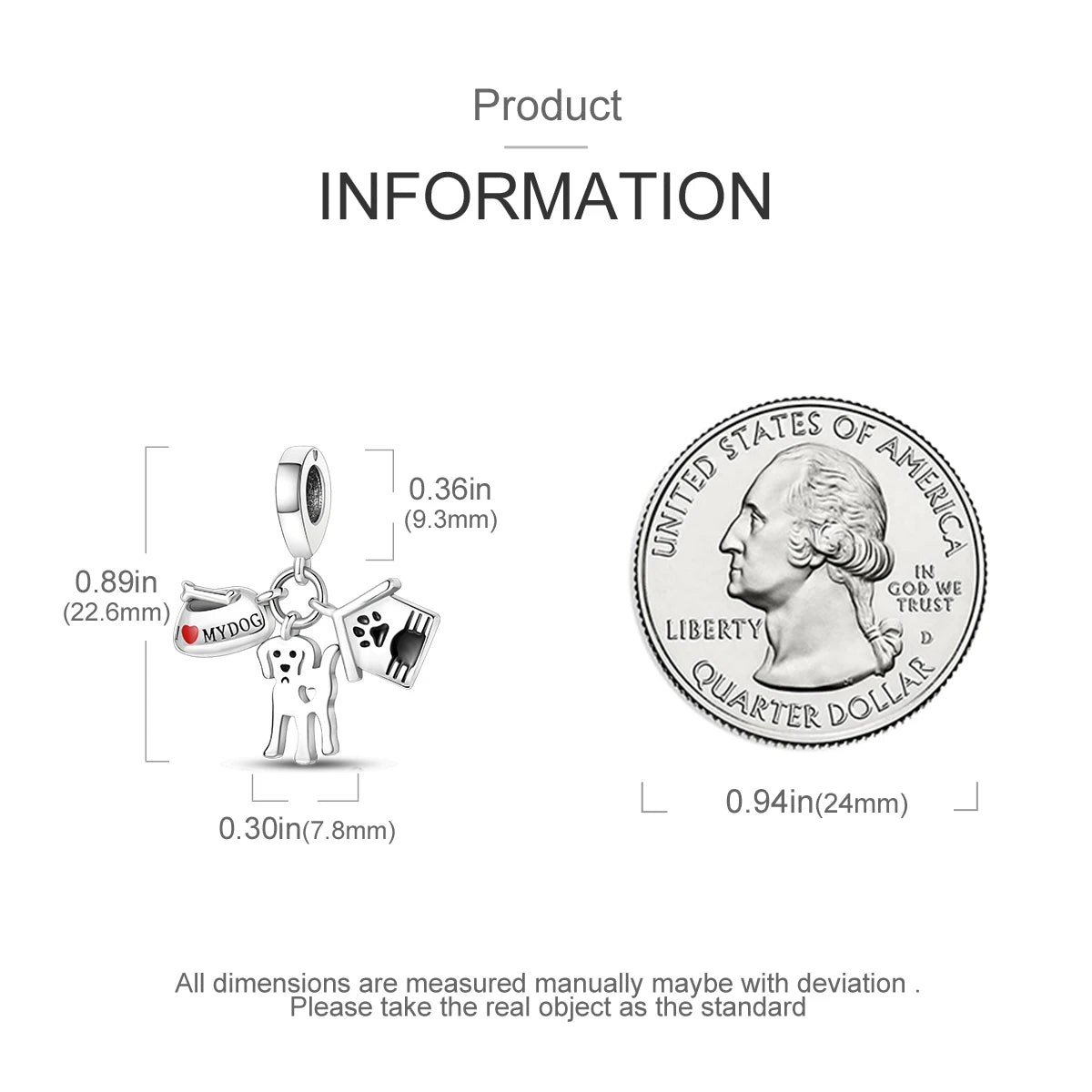 Dog Pet Charms 925 Silver Doggy Paw French Bulldog Bones Beads fit Original Bracelet DIY Fine Jewelry