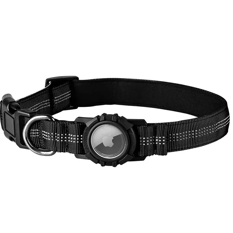 the FINDMYPAWS AIRTAG COLLAR - Dog Collar Reflective Waterproof Transparent Cover Airtag Locator Anti-Loss Pet Collar
