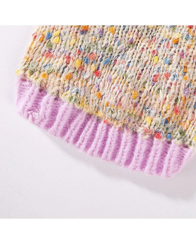 Autumn and Winter Pet Dot Little Flower Sweater Comfortable Warm Dog Clothes Teddy Cat Clothing Puppy Clothes for Small Dogs