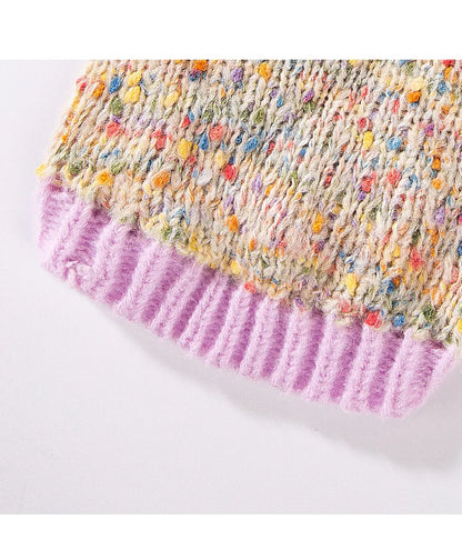 Autumn and Winter Pet Dot Little Flower Sweater Comfortable Warm Dog Clothes Teddy Cat Clothing Puppy Clothes for Small Dogs