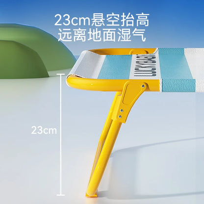 Spring Summer Golden Hair Medium and Large Dog Classic Wide Stripe Foldable Camping Bed Dog Nest Pet Nest