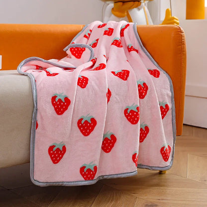 Pet Blanket Soft Flannel Dog Blanket Warm Comfortable Pet Bed Sheet Mat Cartoon Cute Cat Dog Sleeping Blanket Pet Supplies