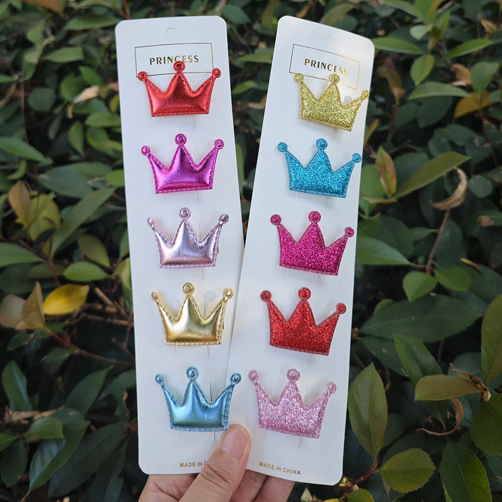 10 Pieces Dog Hair Clips Cute Candy Color Pet Hairpin 10 Different Styles Crown Barrettes For Small Dogs Puppy Hair Accessories