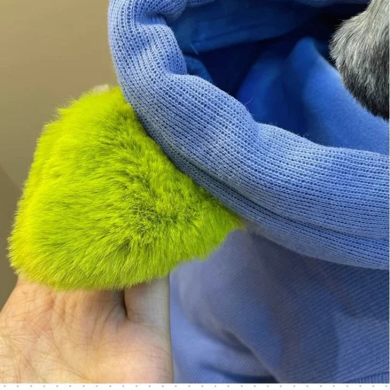 Fashion Winter Pet Dog Sweatshirt Clothes for Small Medium Dogs Warm Fleece Zipper Dog Hoodies Chihuahua French Bulldog Jacket