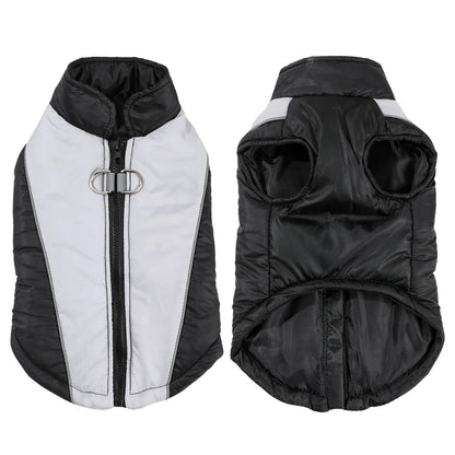 Reflective Dog Clothes For Winter Warm Puppy Vest Coat With D-ring Outdoor Waterproof Pet Jacket For Small Medium Dogs Yorkshire