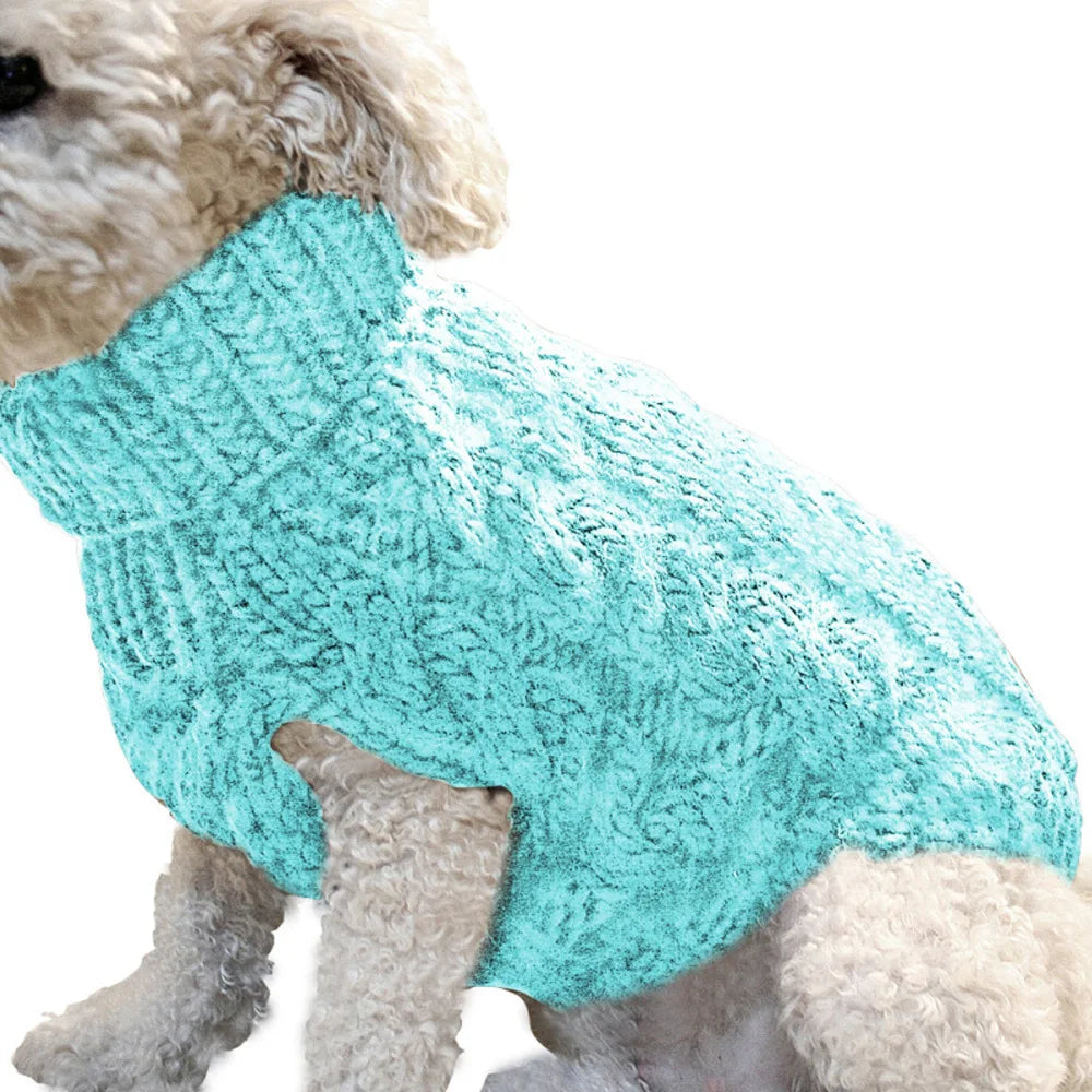 Dog Sweaters for Small Dogs Sweater Winter Dog Clothes Boy Chihuahua Yorkie Sweater Warm Pet Clothes Knitted Solid Puppy