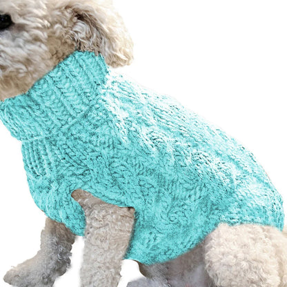 Dog Sweaters for Small Dogs Sweater Winter Dog Clothes Boy Chihuahua Yorkie Sweater Warm Pet Clothes Knitted Solid Puppy