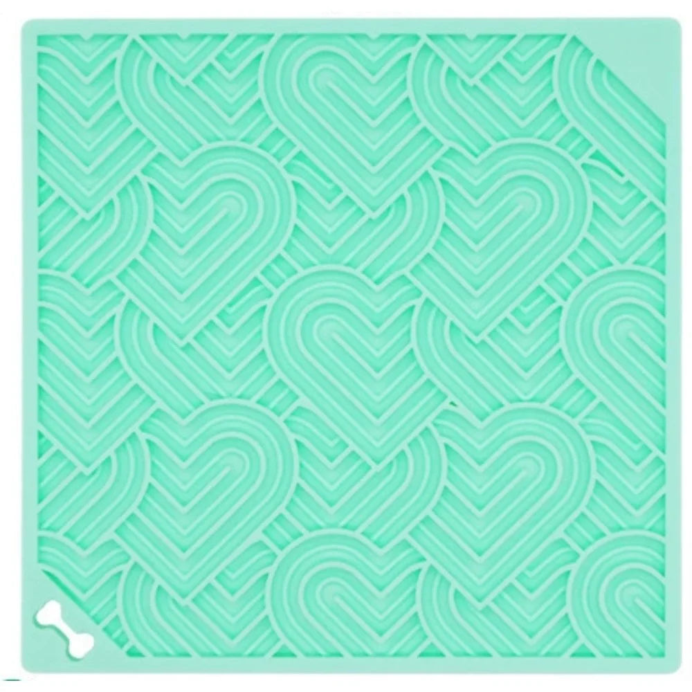 Dog Food Slow Feeder Sniff Mat with Suction Cup for Train Your Dog's Senses Anti-choking Silicone Snuffle Mats Pet Accessories