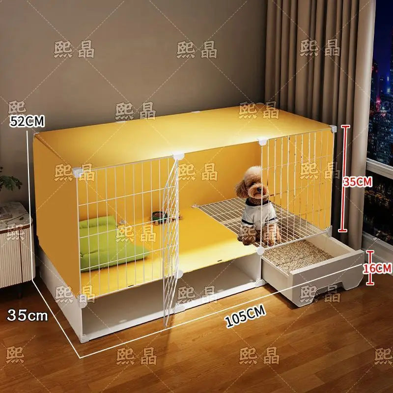 Kennel Luxury Large Space With Villa Dog Cage Small Dog Separation