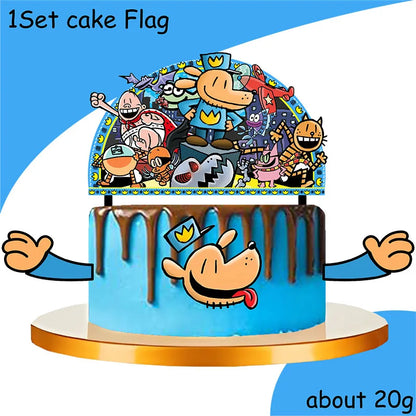 Dog Man Plate Napkin Cups Dog Man Party Supplies Balloons Kids Birthday Party Decoration Baby Shower Girl Kid Birthday Supplies