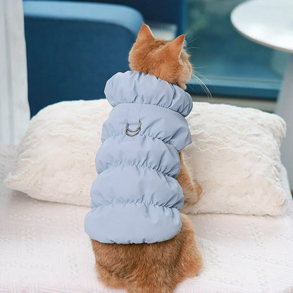 Dog Clothes With Warm Straps Cotton Jackets Pet Two-Legged Jackets Medium-Sized Dog Clothes Autumn-Winter Outfits