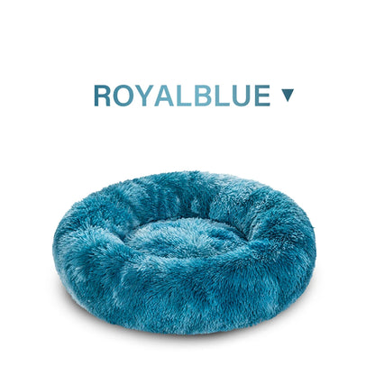 Calming Dog Bed for Small Dogs - Donut Washable Small Pet Bed, Anti-Slip Round Fluffy Plush Faux Fur Large Cat Bed