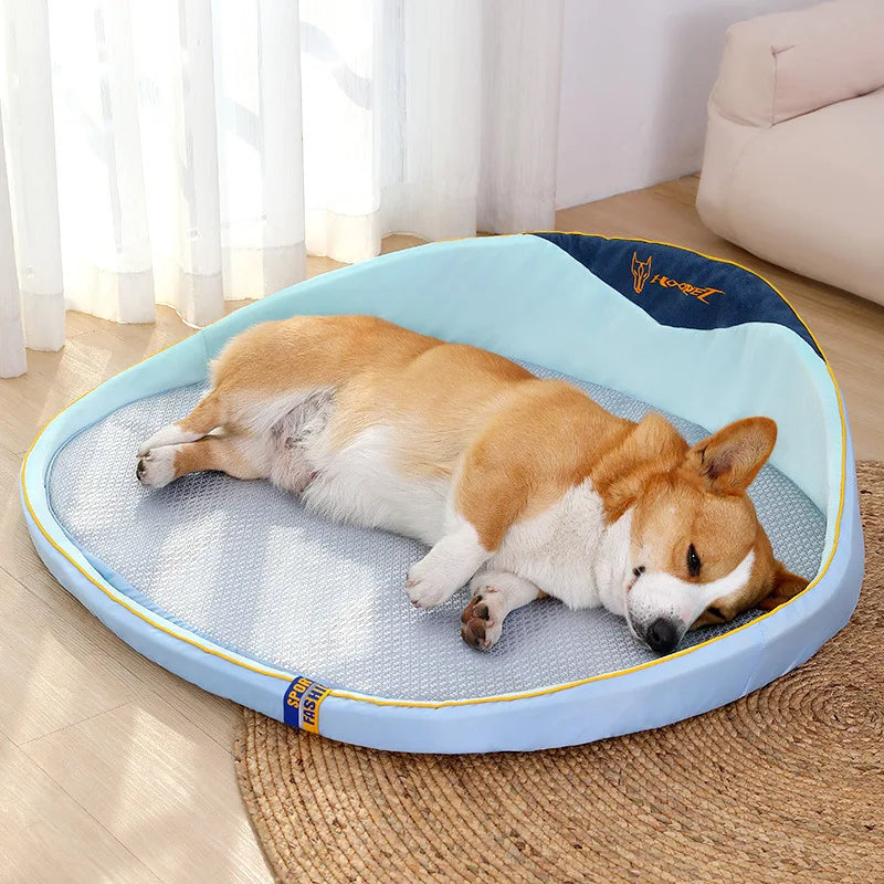 Kennel Summer Clearance Removable Mat Medium and Small Dog Pet Bed French Fight Corgi Shiba Dog Summer Cool Nest