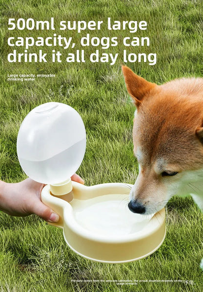 Bulb water bottle Pet Outing Water Cup Dog Portable Foldable Kettle Large Capacity Dog Bowl Out Drinking Water Feeder