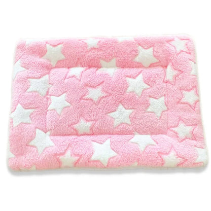 Pet Sleeping Mat Washable Plush Bed Mats for Cats Small Dogs Pad Blanket Warm Kitten Cushion Dog Accessories