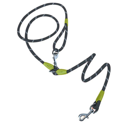the GLOWSTRIDE NYLON LEASH - Reflective Nylon Leashes Pet Dogs Chain Traction Rope, Leads for Running Hands-Free, Rope Chain for Small/Large Dogs