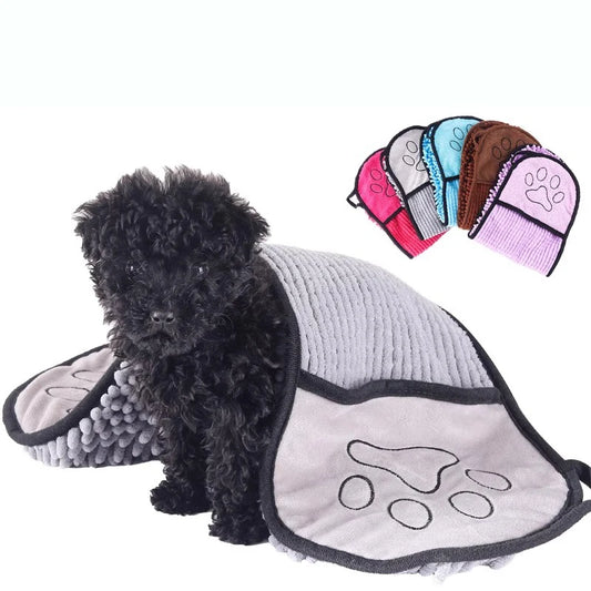 the PAWPOLISH BATH GLOVE - NEW Body Scrubber, Cat/Dog Bath Towel, Glove-Style Bathing Towel, New Dog Drying Towel, Quick-Dry Pet Supplies