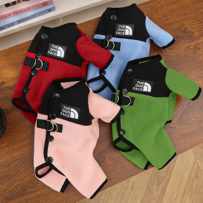 Pet Dog Clothes Soft Warm Fleece Dogs Jumpsuits Pet Clothing for Small Dogs Puppy Cats Clothes Chihuahua Yorkshire Costume Coat