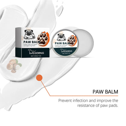 the PAW BALM - Paw Balm Repair, Damaged Dog Paws, Anti-Crack Increase Elasticity Strengthen Paw Health, Reduce Dryness Moisturizing Pet Care 30g