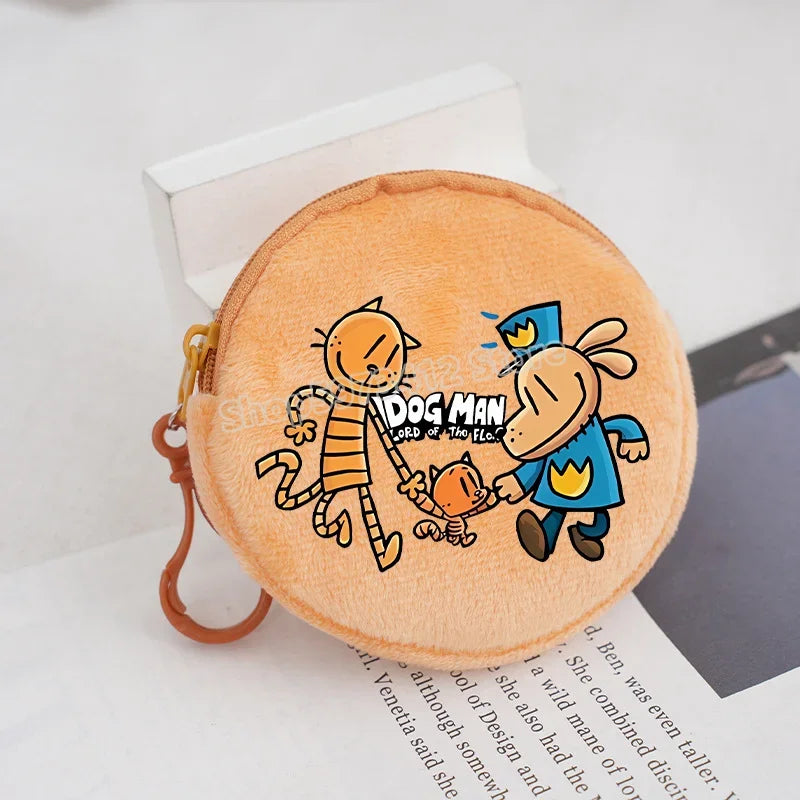 Dog Man Movie Coin Purse Girl Boy Cartoon Wallet Portable Cute Storage Bag Key Pocket Kawaii Handbag Hot Comic Kid Birthday Gift