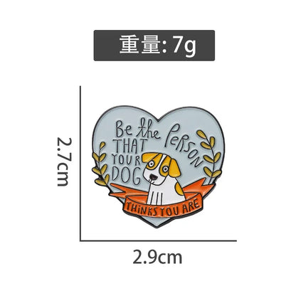animal dog Enamelled Brooches Funny Cartoon Pins Backpack Lapel Badges Fashion Jewelry Accessories Festival Souvenir Gifts