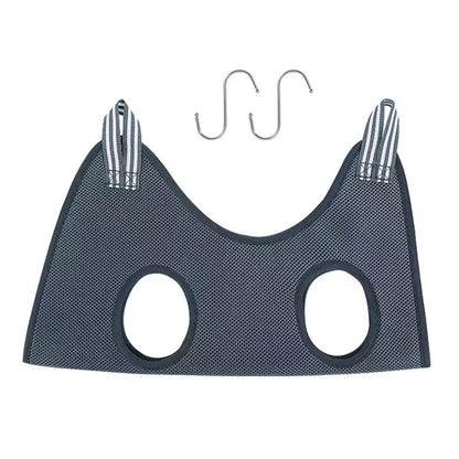 Pet Hammock Repairing Nail Auxiliary Holder Cat Dog Grooming Hammock Restraint Bag with 2 Hooks Cat Grooming Cleaning Holder