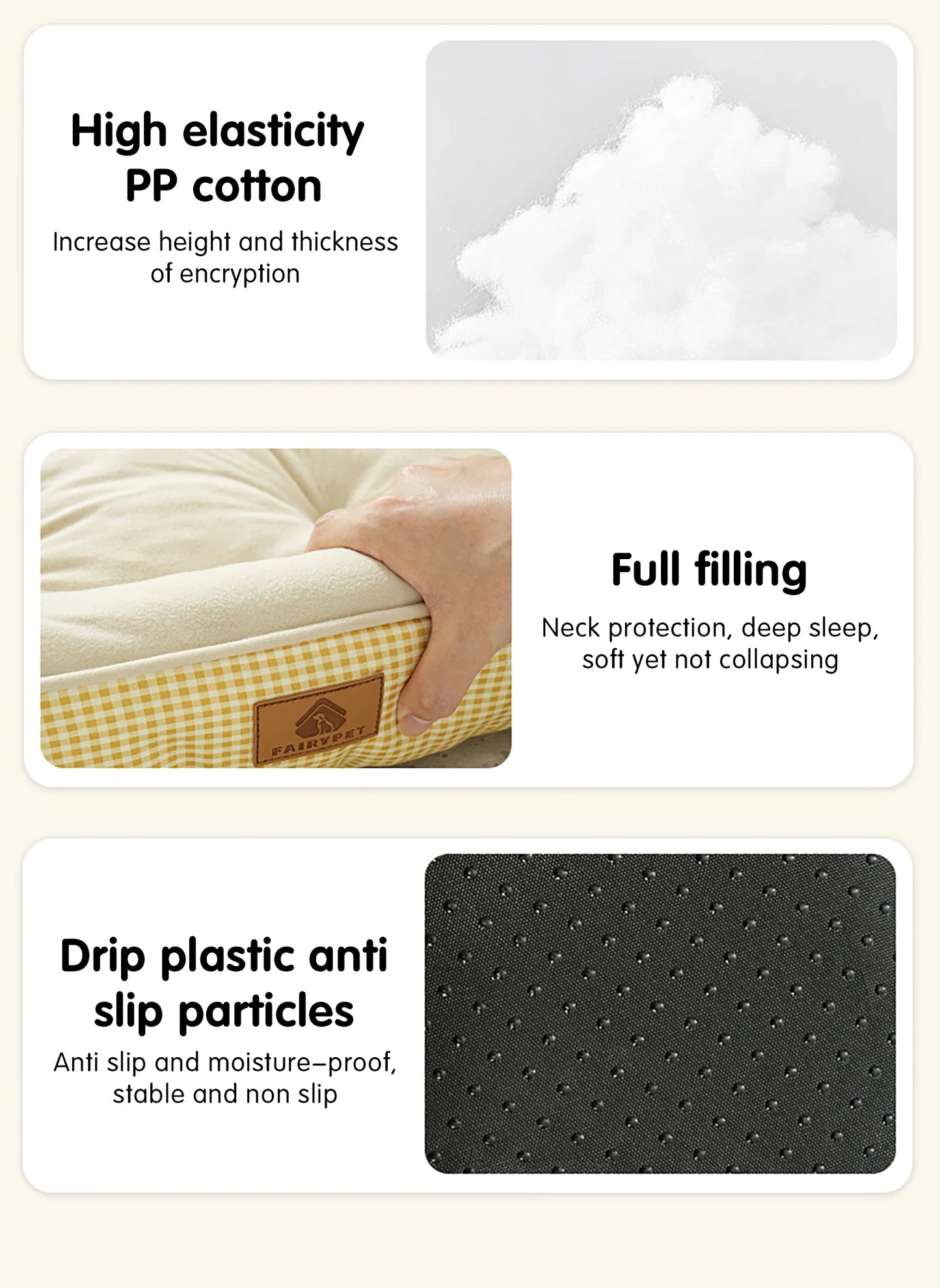 Winter Dog Bed Imitation Cotton Velvet Dogs Mat Beds Fluffy Soft High Rebound Pet Bed For All-season Pet Dog Accessories