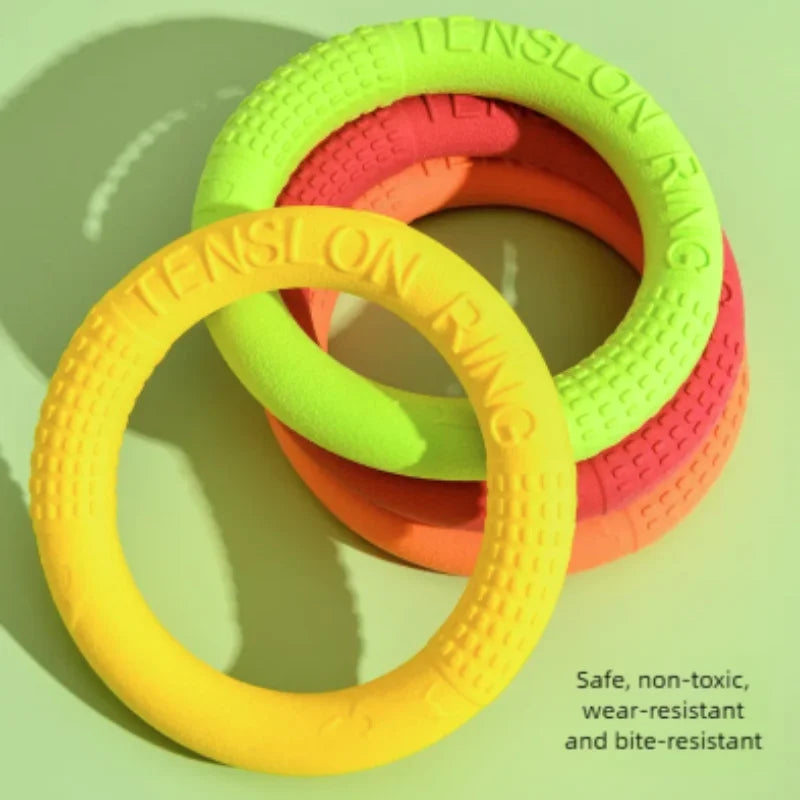 1PC Large Dog Interactive TPR Toy - Durable Floating Ring Pulling Dog Ring for Teeth Grinding And Interactive Play