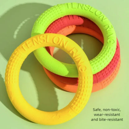 1PC Large Dog Interactive TPR Toy - Durable Floating Ring Pulling Dog Ring for Teeth Grinding And Interactive Play