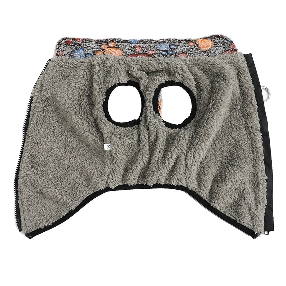 Winter Dog Jacket For Small Medium Dogs With D-ring Elasticity Reflective Puppy Fleece Clothes Yorkshire Schnauzer Pet Costume