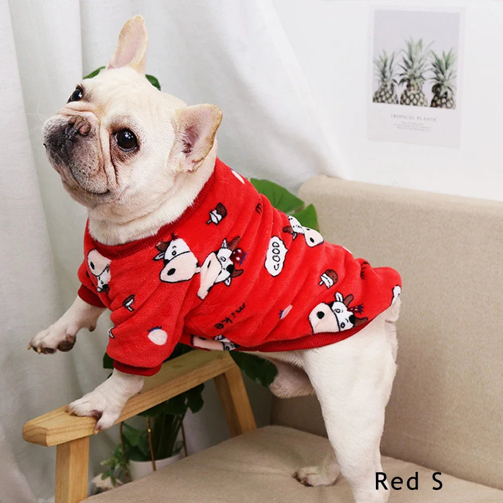 Autumn Winter Warm Puppy Fleece Clothes For Small Dogs Cats Soft Cozy Sweatshirts Chihuahua Spring Costume Yorkshire Pug Jacket