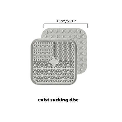 Dog Slow Feeder Mat,Relieve Anxiety Lick Pad for Small Animal Training Calming With Suction Cup Peanut Butter Snacks Lick Bowl