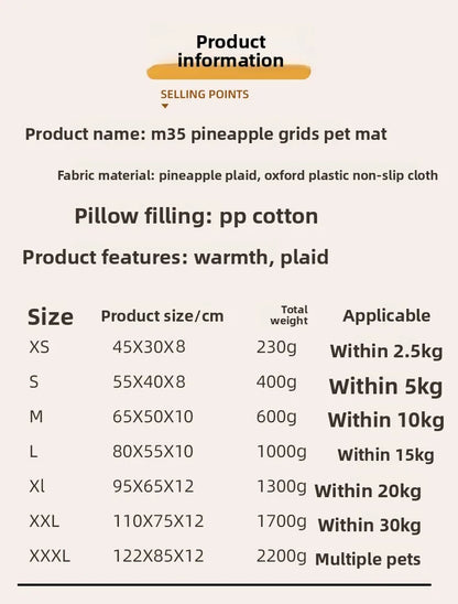 New Autumn  Winter High-End Pet Mat Dog Mat Long Plush Winter Warm Pet Mat Dog Bed Comfortable Cat House Dog House Pet House Mat