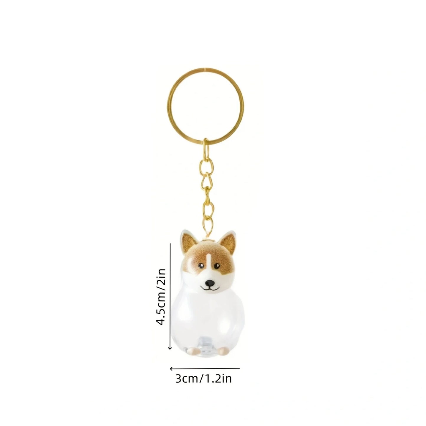 Dog Hair Storage Cute Pendant Keychain Bag Pendant Couple Car Key Chains Jewelry Souvenir Collection Gift Decoration Accessories