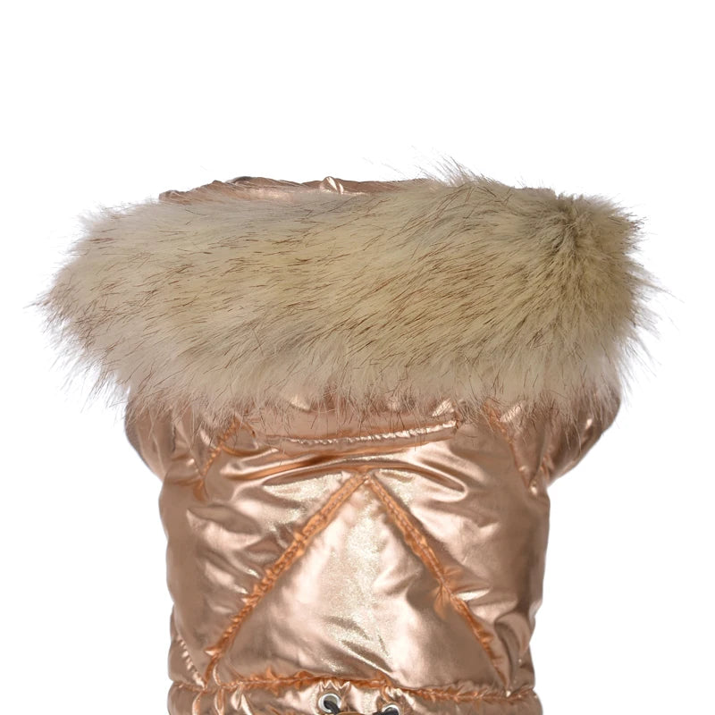 Winter Warm Dog Overalls Waterproof Removable Hooded Jacket Puppy Chihuahua Jumpsuits French Bulldog Coat Pet Clothing Costume