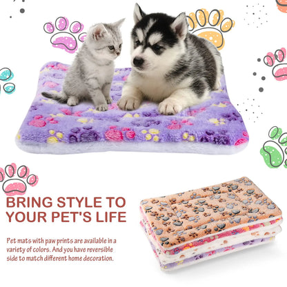 Flannel Pet Mat Dog Bed Cat Bed Thicken Sleeping Mat Dog Blanket Mat For Puppy Kitten Pet Dog Bed for Small Large Dogs Pet Rug