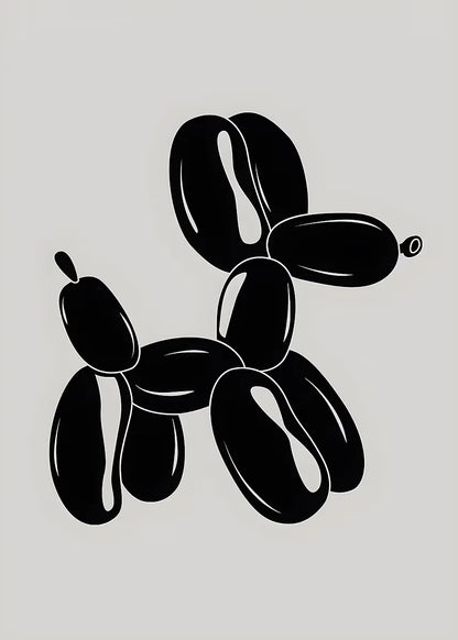 Pink Balloon Dog Posters and Prints Canvas Painting Modern Funny Wall Art Picture for Preppy Bedroom Teens Dorm Room Decor Gift