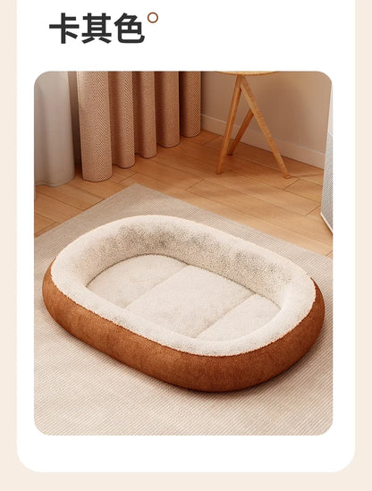 All-weather Small Dog Pet Doghouse for Winter Warmth Thick Cat Bed Dog Mat