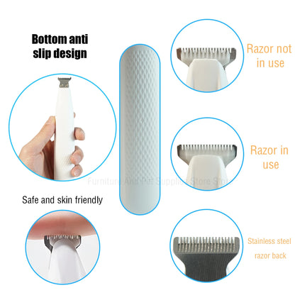 the LED HYDROTRIM PRO - New Dog Paw Trimmer with LED Light, Fully Waterproof Pet Hair Trimmer with LED Display, Dog Clippers for Grooming, 18mm Widen Blade