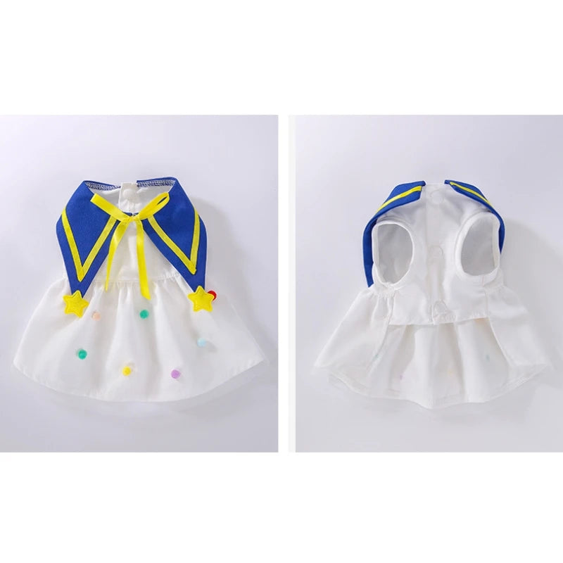 Dog Princess Dress Cute Pet Dog Mesh Dress Kitten Puppy Pet Skirt Dog Summer Dress Bow Lace Korean Poodle Chihuahua Dog Clothes