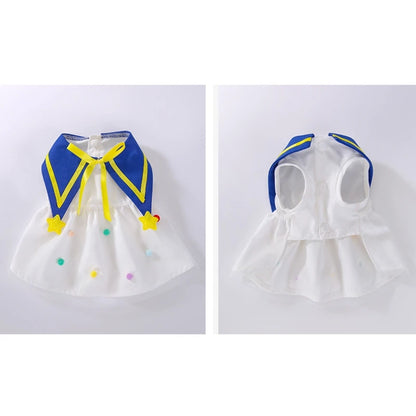 Dog Princess Dress Cute Pet Dog Mesh Dress Kitten Puppy Pet Skirt Dog Summer Dress Bow Lace Korean Poodle Chihuahua Dog Clothes