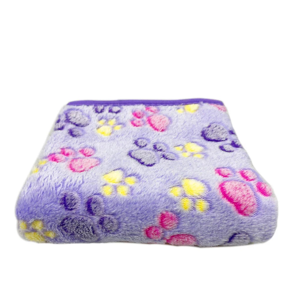 Soft Fluffy Pet Blanket Winter Warm Dog Blanket Cute Pet Bed Sheet Warm and Comfortable Cat and Dog Cushion Blanket Pet Supplies